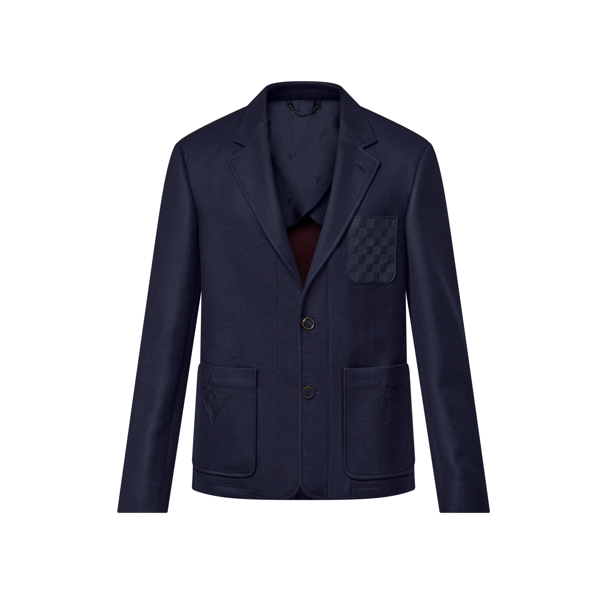 ウールシルクブレンド フランネルブレザー ｜ルイ・ヴィトン